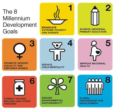 The eight Millennium Development Goals