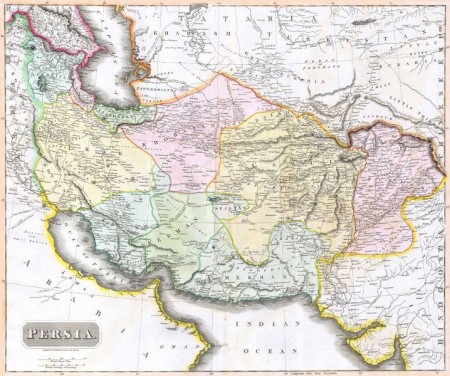Greater Persia and Afghanistan at the beginning of the original 'Great Game'